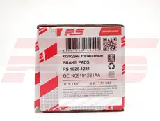 Тормозные колодки дисковые RS RECORD RS 1026-1231