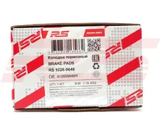 Тормозные колодки дисковые RS RECORD RS 1026-9646