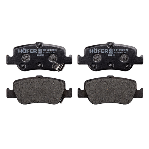 Тормозные колодки дисковые HOFER HF350939