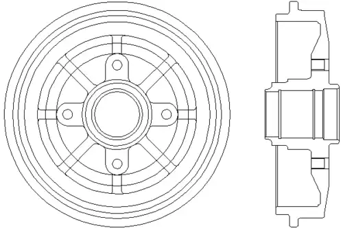 Тормозной барабан MINTEX MBD056