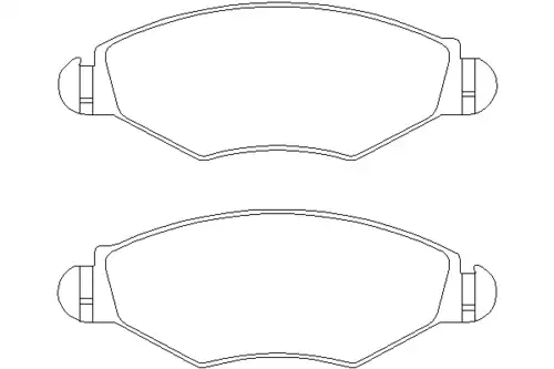 Тормозные колодки дисковые передняя ось MINTEX MDB2131