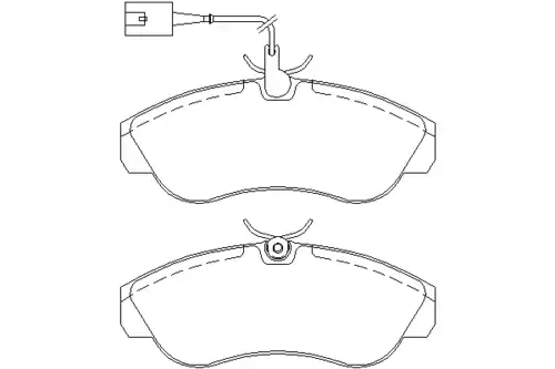 Тормозные колодки дисковые передняя ось MINTEX MDB2158