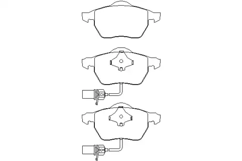 Тормозные колодки дисковые передняя ось MINTEX MDB2231