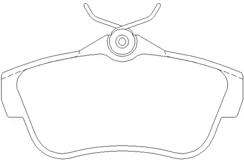 Тормозные колодки дисковые задняя ось MINTEX MDB2903