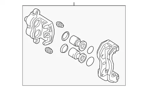 Суппорт тормозной MITSUBISHI MB 858406