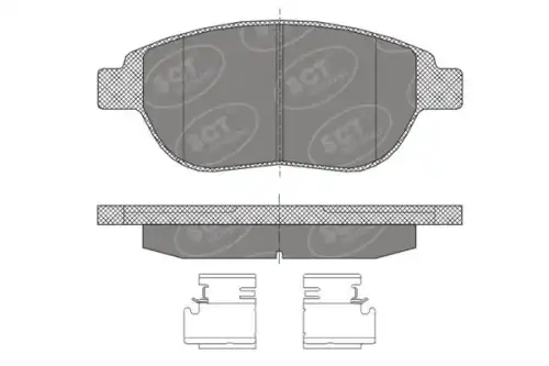 Тормозные колодки дисковые SCT SP 435