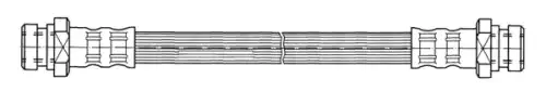 шланг тормозной задн. Mits 512075 CEF