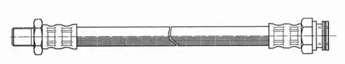 шланг тормозной задн. Niss 511061 CEF