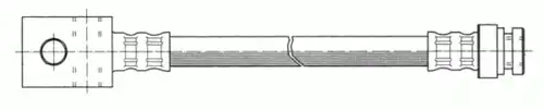 шланг тормозной задн. Niss 511005 CEF