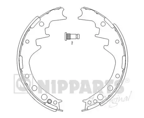 Тормозные колодки дисковые NIPPARTS J3502033