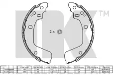 Тормозные колодки барабанные NK 2752806
