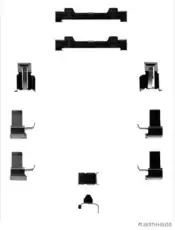 Комплектующие, колодки дискового тормоза J3662006 HERTH+BUSS