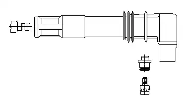  ВИЛКА СВЕЧИ ЗАЖИГАНИЯ 13309A5 BREMI