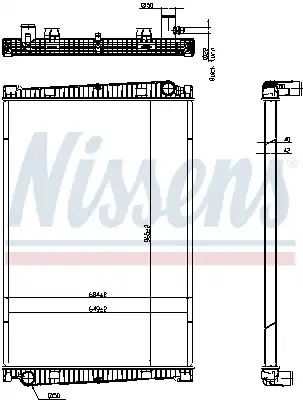 Радиатор кондиционера (конденсатор) NISSENS 67193