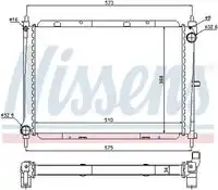 Радиатор кондиционера (конденсатор) NISSENS 68729