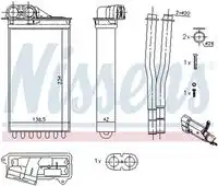 Радиатор печки NISSENS 71161