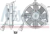ВЕНТИЛЯТОР ДВИГАТЕЛЯ AUDI A6 (C5) 2.4-2.8 85742 NISSENS