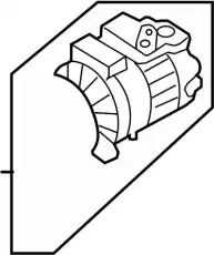 компрессор кондиционера Audi 1K0820808D VAG