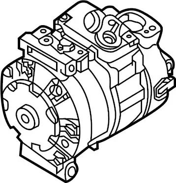 компрессор кондиционера Audi 1K0820808D VAG