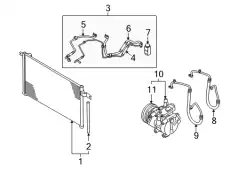 компрессор кондиционера, производитель halla climate control corp., мо, 9770117511 HYUNDAI
