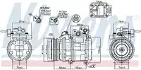 компрессор кондиционера!\ Kia Sorento 3.3/3.5i 02> 89271 NISSENS