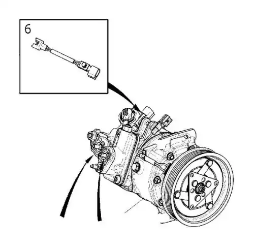компрессор кондиционера Volvo V70 III 2.4D 07> 36002585