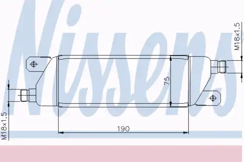 Радиатор кондиционера (конденсатор) NISSENS 90568