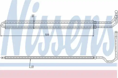 Радиатор кондиционера (конденсатор) NISSENS 90627