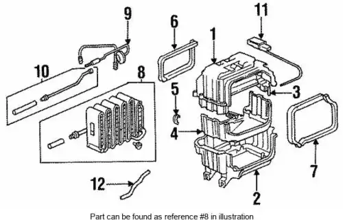Испаритель кондиционера 80211SV1A21 HONDA