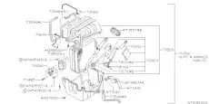 Испаритель кондиционера 73520FA000 SUBARU