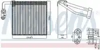 Evaporator, air conditioning 92297 NISSENS