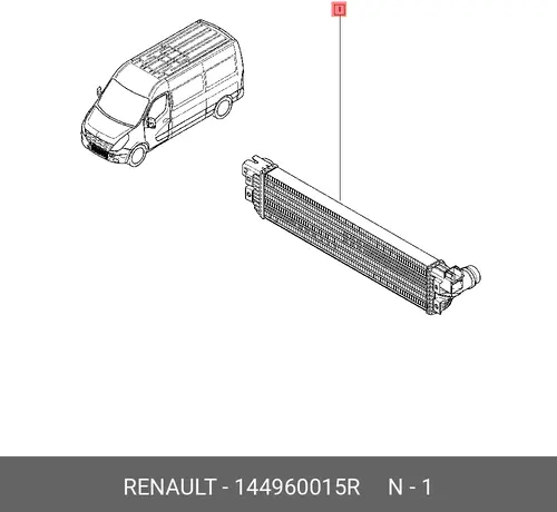 Интеркулер RENAULT 144960015R