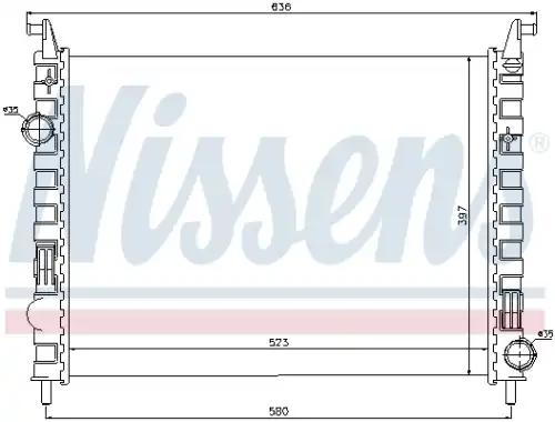 Радиатор кондиционера (конденсатор) NISSENS 617862
