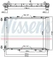 Радиатор кондиционера (конденсатор) NISSENS 637626