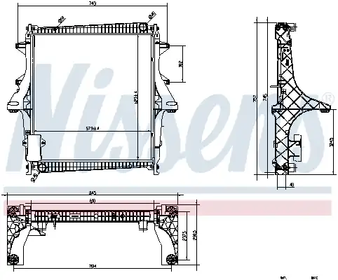 Радиатор кондиционера (конденсатор) NISSENS 637875