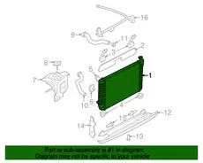 Radiator 52472846 PONTIAC