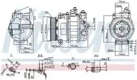 КОМПРЕССОР КОНДИЦИОНЕРА 890140 NISSENS