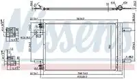 Радиатор кондиционера (конденсатор) NISSENS 940458