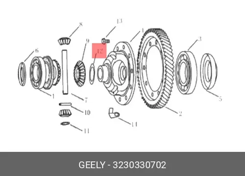  ПРОКЛАДКА 3230330702 GEELY