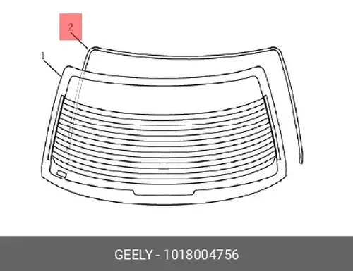  УПЛОТНИТЕЛЬ ЗАДНЕГО ВЕТРОВОГО СТЕКЛА GEELY MK 1018004756