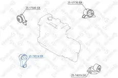 Подушка крепления двигателя STELLOX 25-74014-SX