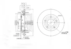 Тормозной диск OEM OEM0054DT