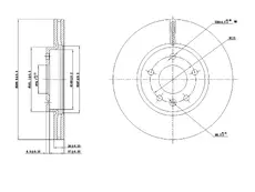 Тормозной диск OEM OEM0379DT
