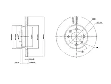 Тормозной диск OEM OEM0376DT