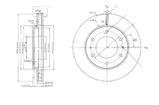 Тормозной диск OEM OEM0074DT
