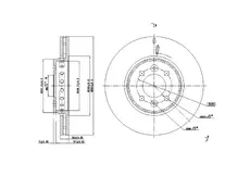 Тормозной диск OEM OEM0383DT