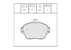 Тормозные колодки дисковые OEM OEM0388KTD