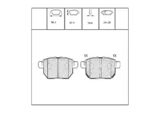 Тормозные колодки дисковые OEM OEM0155KTD