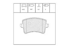 Тормозные колодки дисковые OEM OEM0157KTD