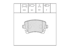 Тормозные колодки дисковые OEM OEM0174KTD